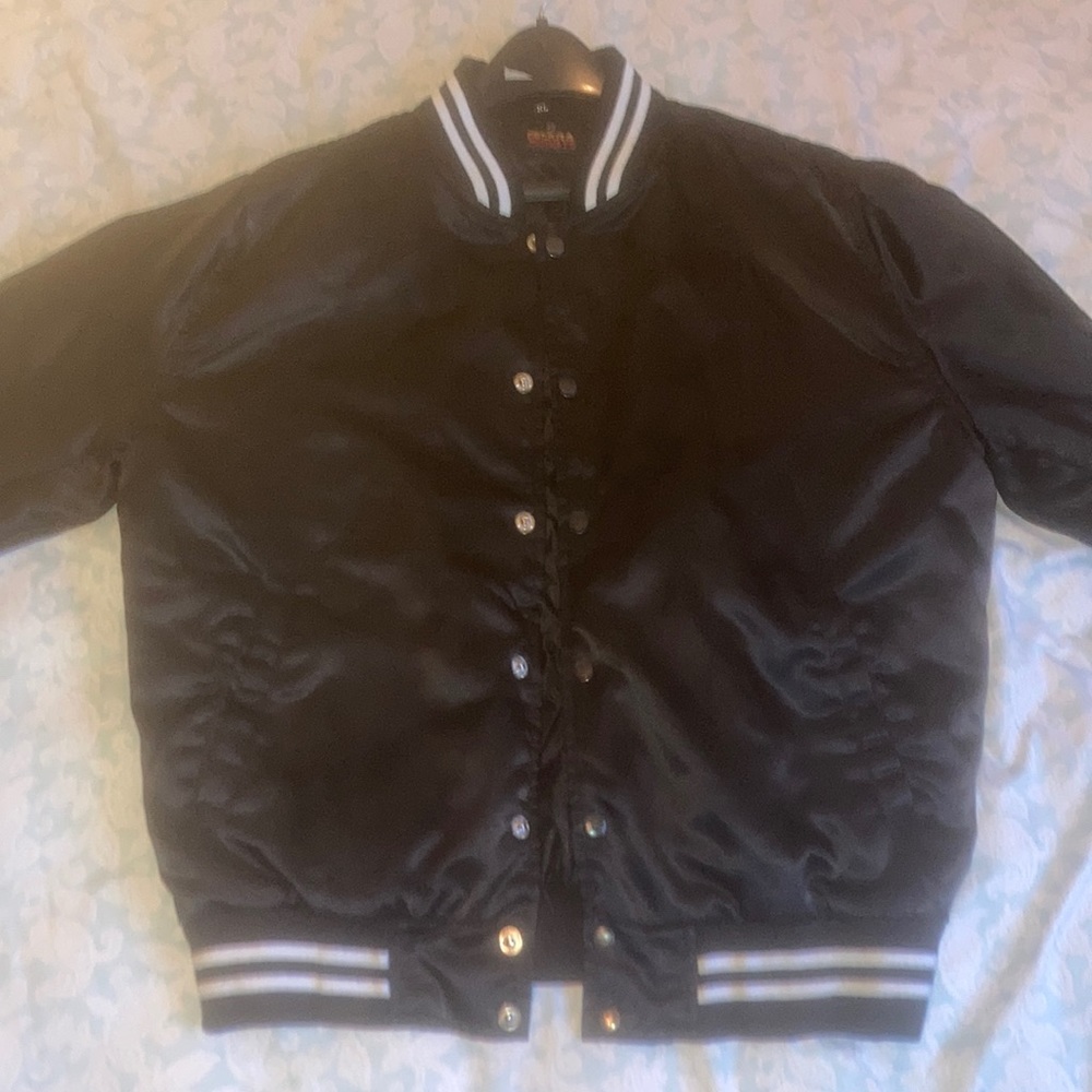 Black bomber jacket